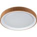 LED CEILING LAMP 24W 4000K F40CM WHITE/WOOD INTO VIDA - LED плафони<<<Вътрешно