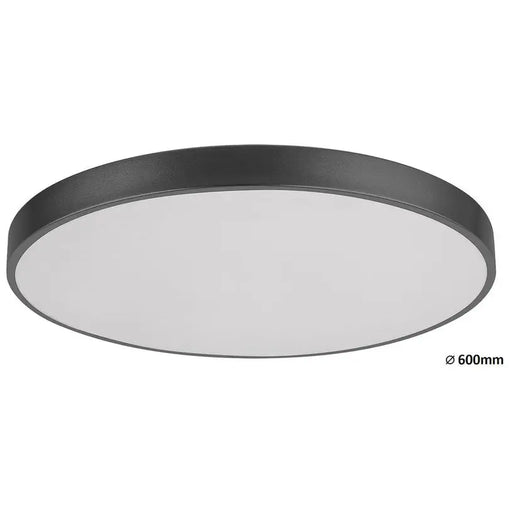 LED CEILING LAMP 60W 5000LM 60CM BLACK RABALUX TESIA - LED плафони<<<Вътрешно осветление<<<Осветление<<<Praktiker