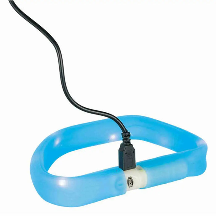 LED Collar for Pets Trixie Flash USB Blue M/L - Пътуване и разходки<<<Домашни Животни<<<Дом Градина<<<BigBuy