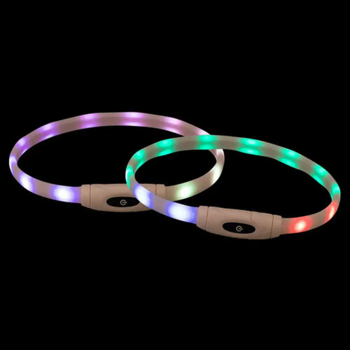 LED Collar for Pets Trixie Multicolour Silicone Plastic - Домашни Животни<<<Дом Градина<<<BigBuy&&&Пътуване и