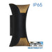 LED FACADE FIXTURE 10W 3000-6400K IP65 BLACK VIVALUX BOSTON - Фасадни тела<<<Външно