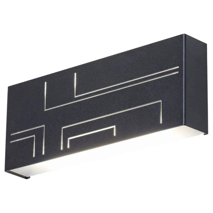 LED FACADE FIXTURE 12W 4000K BLACK IP65 RABALUX MARIBOR - Фасадни тела<<<Външно