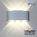 LED FACADE FIXTURE 6W 3000-6400K IP65 WHITE VIVALUX ARUBA - Фасадни тела<<<Външно