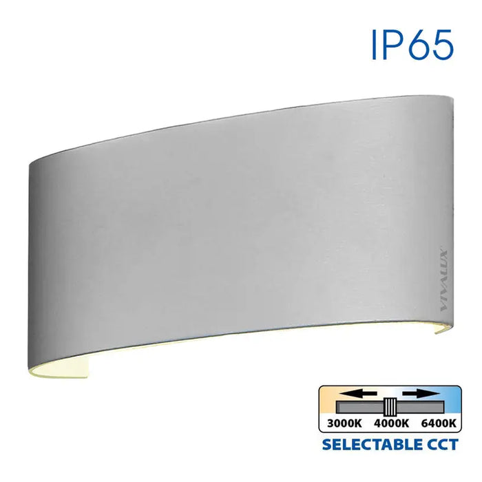 LED FACADE LUMINAIRET 8W 3000-6400K IP65 WHITE VIVALUX ARUBA - Фасадни тела<<<Външно