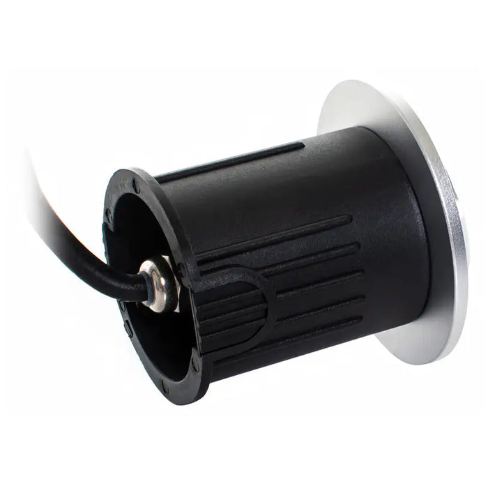 LED FIXTURE FOR BUILDING IN THE GROUND 24V 3W 6000K IP67 Ф60 SILVER LIGHTEX NITRO 3L - Градинско осветление<<<Градинско