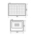 LED FLOODLIGHT 60W 550LM 6400K ISOLA + SOLAR PANEL VIVALUX ISOLA - Соларни прожектори<<<Външно