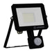 LED FLOODLIGHT WITH SENSOR FLOODLIGHT EFFECT SENSOR 20W 840 BLACK LEDVANCE - Диодни тела индустриални<<<Източници на