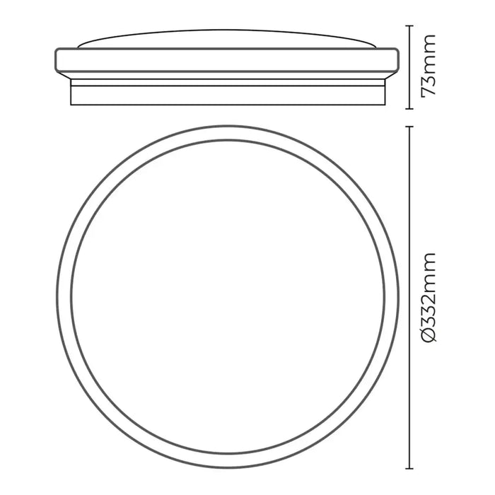 LED Flush-fitting Ceiling Light Wall Light EDM 32539 F 18 W 1820 Lm Circular Surface (4000 K) - Декорация и