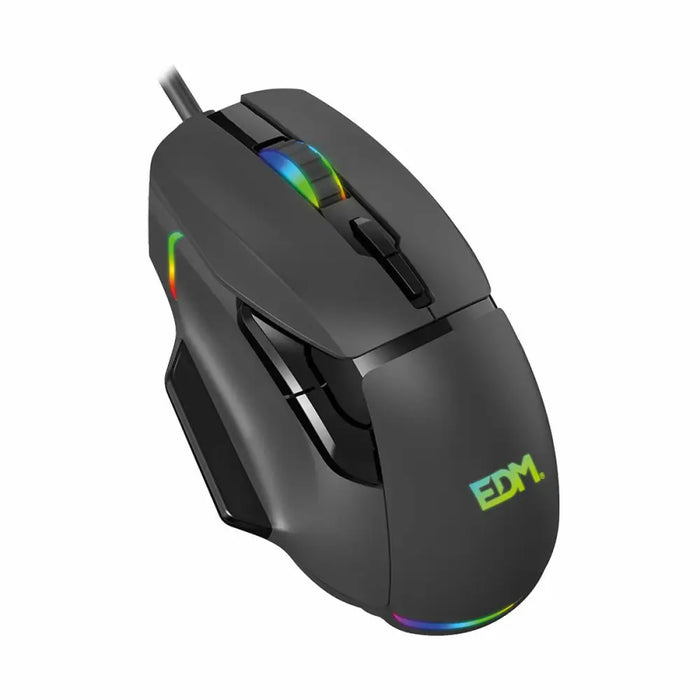 LED Gaming Mouse EDM 07753 for players Black 7200 dpi - Компютър Игри<<<Компютри| Електроника<<<BigBuy&&&Гейминг Мишка