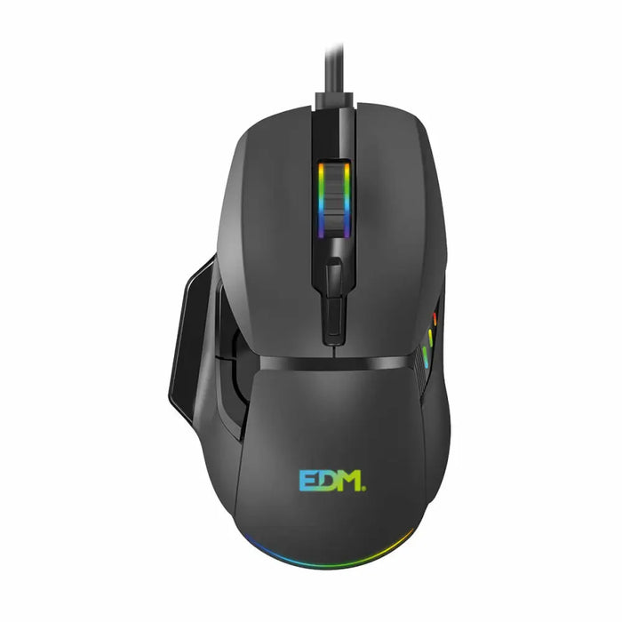 LED Gaming Mouse EDM 07753 for players Black 7200 dpi - Компютър Игри<<<Компютри| Електроника<<<BigBuy&&&Гейминг Мишка
