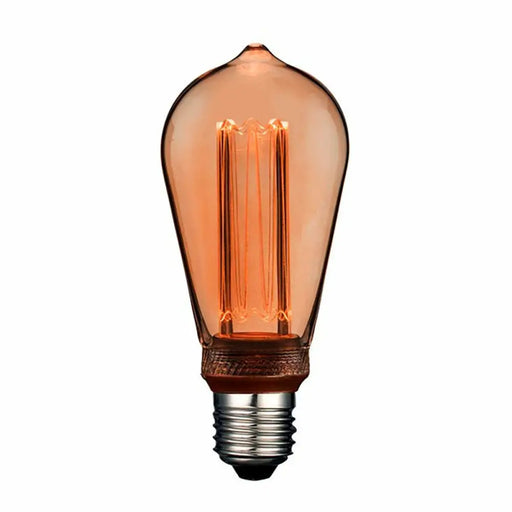 LED lamp Fbright st64 edison Amber 4 W E27 200 Lm Ø 6,4 x 14,2 cm Decorative (1800 K) - Декорация и Осветление<<<Дом