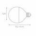 LED lamp Iglux XG-1527-C V2 15 W E27 (3000 K) - Декорация и Осветление<<<Дом Градина<<<BigBuy&&&LED