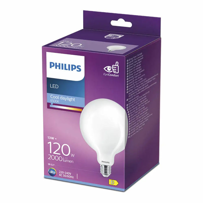 LED lamp Philips D 13 W E27 2000 Lm 12,4 x 17,7 cm (6500 K) - Декорация и Осветление<<<Дом Градина<<<BigBuy&&&LED