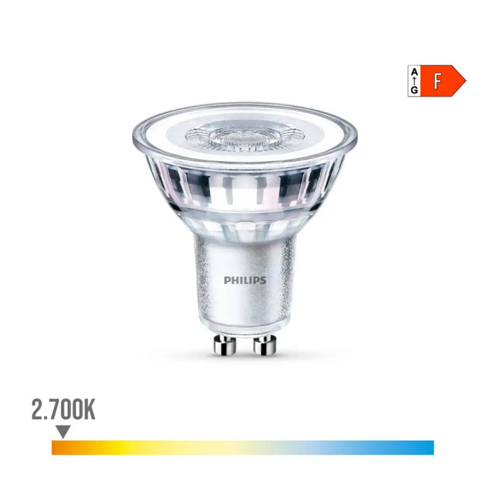LED lamp Philips F 4,6 W GU10 390 lm 5 x 5,4 cm (2700 K) - Декорация и Осветление<<<Дом Градина<<<BigBuy&&&LED