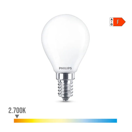 LED lamp Philips F 40 W 4,3 W E14 470 lm 4,5 x 8,2 cm (2700 K) - Декорация и Осветление<<<Дом Градина<<<BigBuy&&&LED