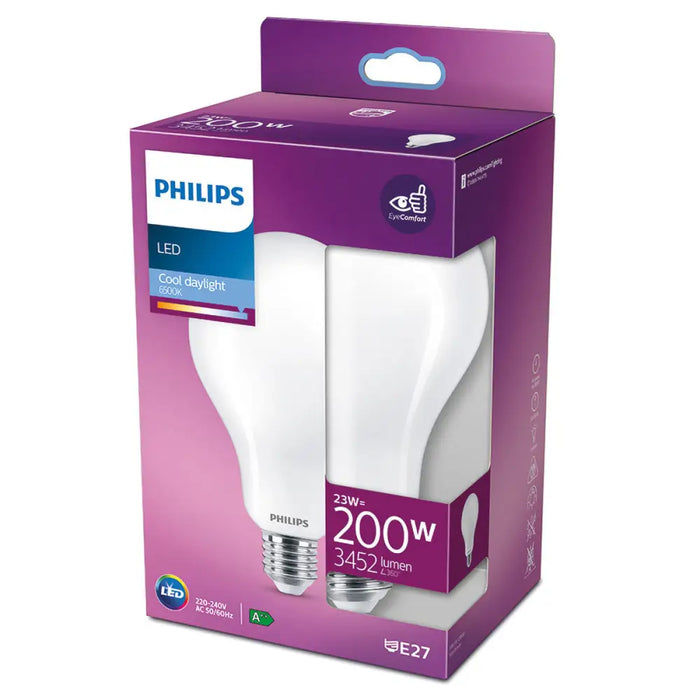 LED lamp Philips Standard D 23 W E27 3452 Lm Ø 9,5 x 16,5 cm (6500 K) - Декорация и Осветление<<<Дом