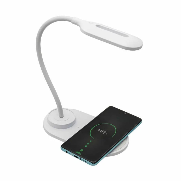 LED Lamp with Wireless Charger for Smartphones Denver Electronics LQI-55 White 5 W - Декорация и Осветление<<<Дом