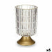 LED Lantern Gift Decor Transparent Golden Glass 10,7 x 18 x 10,7 cm (6 Units) - Декорация и Осветление<<<Дом