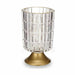 LED Lantern Gift Decor Transparent Golden Glass 10,7 x 18 x 10,7 cm (6 Units) - Декорация и Осветление<<<Дом