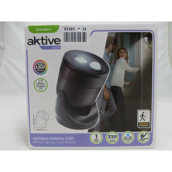 LED Light with Movement Sensor Aktive Plastic 10,5 x 12,5 x 13,5 cm (12 Units) - Декорация и Осветление<<<Дом