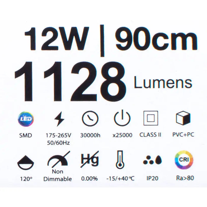 LED LINE FLUMINUM 12W 6000K 87CM WITH KEY AND CABLE WITH PLUG VITO LEDLINE-P - Линейни осветителни тела<<<Външно