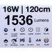 LED LINE FLUMINUM 16W 4000K 117CM WITH KEY AND CABLE WITH PLUG VITO LEDLINE-P - Линейни осветителни тела<<<Външно