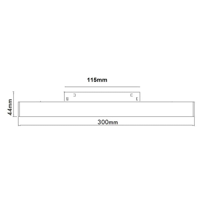 LED LINEAR FLUID 10W 4000K 30CM FOR MAGNETIC-RAIL MOUNTING VITO - Осветление за релсов монтаж<<<Вътрешно