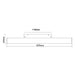 LED LINEAR FLUID 10W 4000K 30CM FOR MAGNETIC-RAIL MOUNTING VITO - Осветление за релсов монтаж<<<Вътрешно