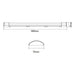LED LINEAR FLUID 18W 6000K 1836LM 60CM VITO FIT-A - Линейни осветителни тела<<<Външно