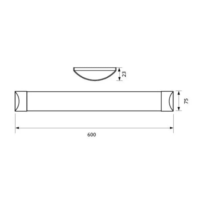 LED LINEAR FLUID 18W 6400K 60CM VIVALUX FLAT - Линейни осветителни тела<<<Външно осветление<<<Осветление<<<Praktiker