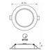 LED MOON 18W 3000K-4000K-6400K IP54 CIRCLE FOR BUILT-IN VIVALUX VERA - Луни<<<Вътрешно