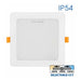 LED MOON 18W 3000K-4000K-6400K IP54 SQUARE FOR BUILT-IN VIVALUX KAPI - Луни<<<Вътрешно