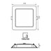 LED MOON 18W 3000K-4000K-6400K IP54 SQUARE FOR BUILT-IN VIVALUX KAPI - Луни<<<Вътрешно