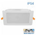 LED MOON 18W 3000K-4000K-6400K IP54 SQUARE FOR BUILT-IN VIVALUX KAPI - Луни<<<Вътрешно