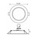 LED MOON 24W 3000K-4000K-6400K IP54 CIRCLE FOR BUILT-IN VIVALUX VERA - Луни<<<Вътрешно