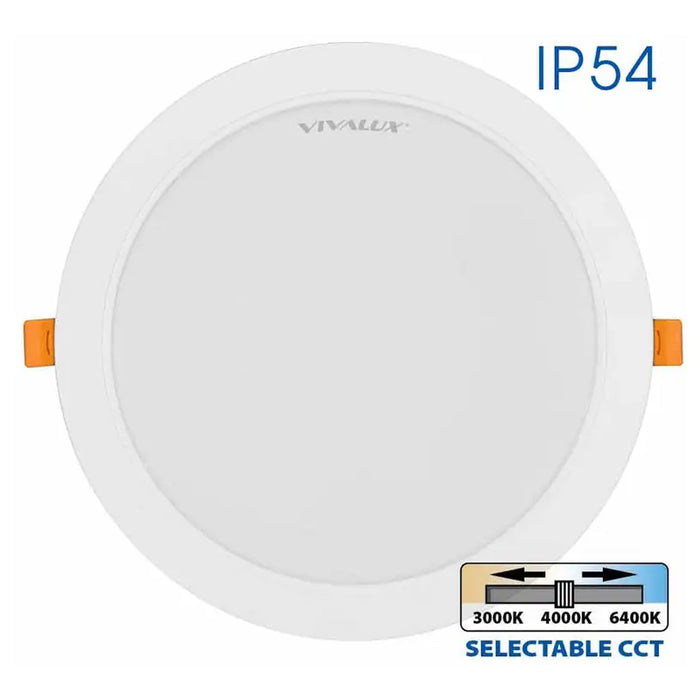 LED MOON 24W 3000K-4000K-6400K IP54 CIRCLE FOR BUILT-IN VIVALUX VERA - Луни<<<Вътрешно