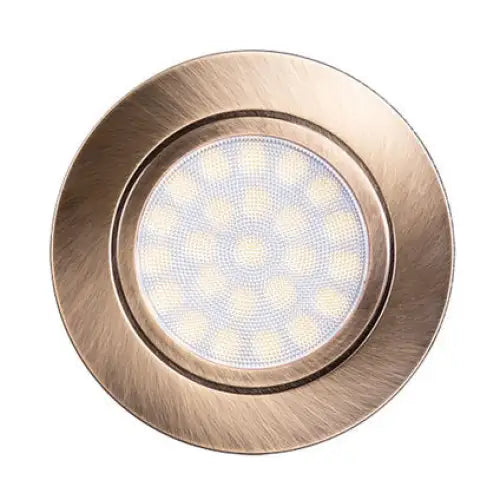 LED MOON 4W 4200K SAT. BRASS IP44 ULTRALUX - Луни<<<Вътрешно осветление<<<Осветление<<<Praktiker&&&Луни<<<Вътрешно