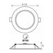LED MOON 9W 3000K-4000K-6400K IP54 CIRCLE FOR BUILT-IN VIVALUX VERA - Луни<<<Вътрешно