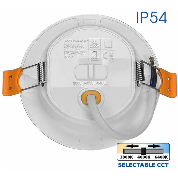 LED MOON 9W 3000K-4000K-6400K IP54 CIRCLE FOR BUILT-IN VIVALUX VERA - Луни<<<Вътрешно