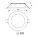 LED MOON Ø100 5W 230V 4000K 480LM 25,000H VIVALUX - Луни<<<Вътрешно