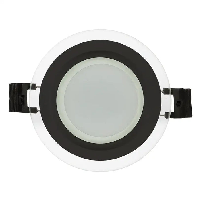 LED PANEL 6W 4200K IP44 BLACK GLASS ULTRALUX - Led панели<<<Вътрешно осветление<<<Осветление<<<Praktiker&&&Led