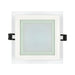 LED PANEL SQUARE GLASS 12W 4200K IP44 160MM ULTRALUX - Led панели<<<Вътрешно осветление<<<Осветление<<<Praktiker&&&Led