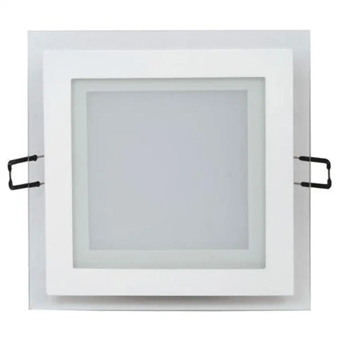 LED PANEL SQUARE GLASS 12W SMD 6400K 160X160MM HOROZ MARIA - Led панели<<<Вътрешно