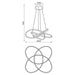 LED PENDANT 60W 3000-4000-6000K 3411LM CHROME VIVALUX MAREA - Пендели<<<Вътрешно