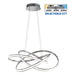LED PENDANT 60W 3000-4000-6000K 3411LM CHROME VIVALUX MAREA - Пендели<<<Вътрешно