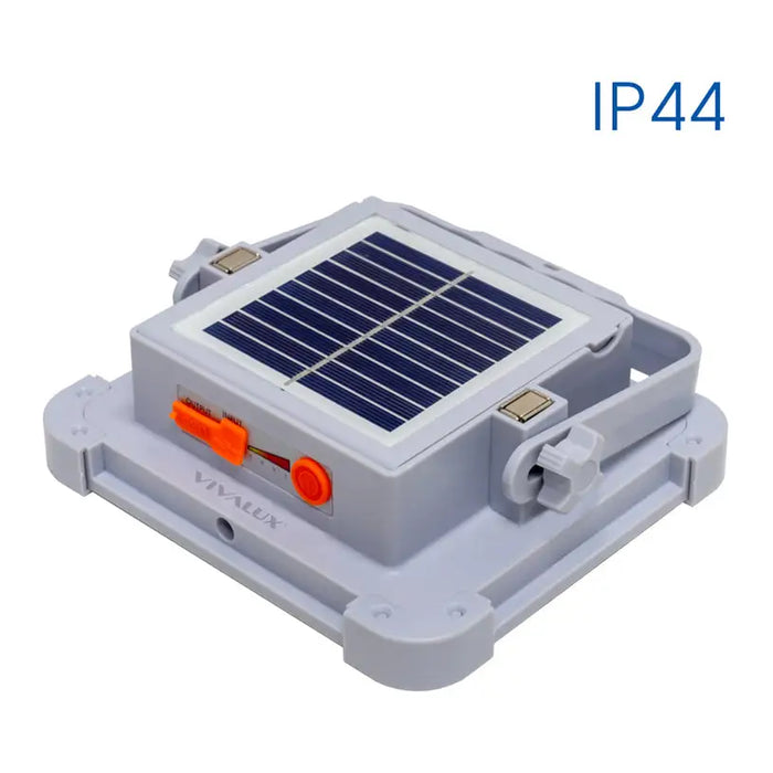 LED PORTABLE SPOTLIGHT 3000 6400K IP44 WITH SOLAR PANEL VIVALUX ZEIN - Соларни прожектори<<<Външно