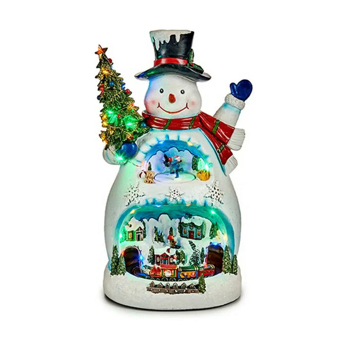 LED Snowman Christmas Decoration Krist+ White Snow Doll Town 25,5 x 47 x 29 cm - Декорация и Осветление<<<Дом