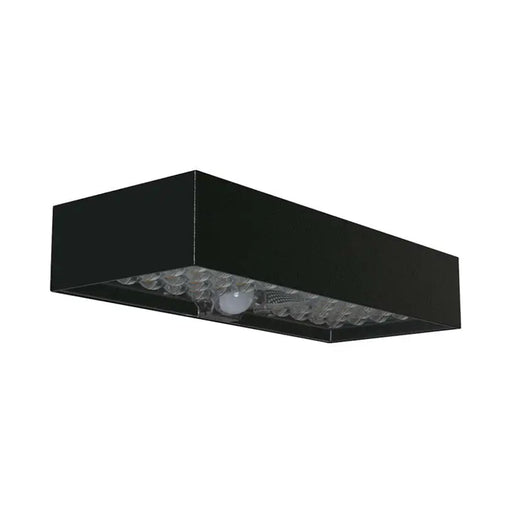 LED SOLAR FACADE FIXTURE WITH SENSOR 6W 4000K IP65 BLACK V-TAC - Соларни лампи<<<Външно