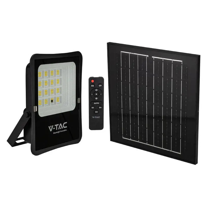 LED SOLAR FLOODLIGHT 12W 4000K 1200LM V-TAC - Соларни прожектори<<<Външно осветление<<<Осветление<<<Praktiker
