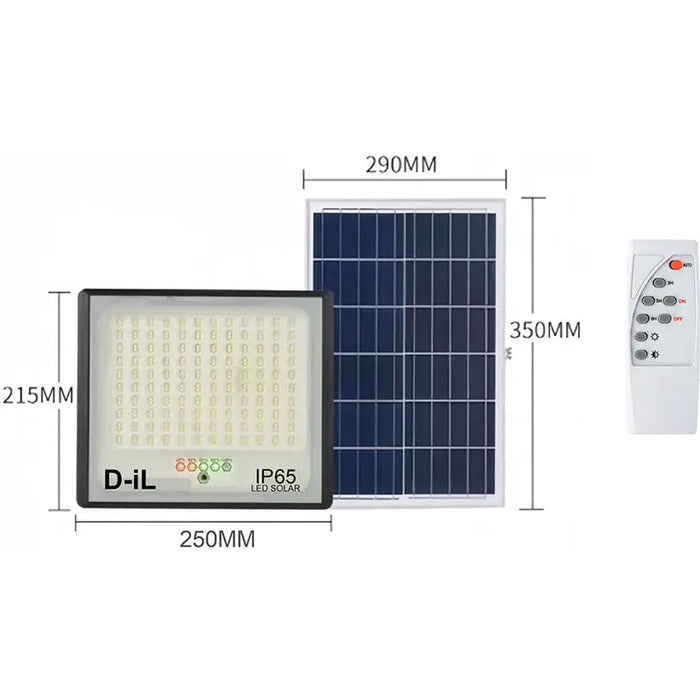 LED SOLAR FLOODLIGHT 12W 6000K IP65 WITH REMOTE D-IL - Соларни прожектори<<<Външно осветление<<<Осветление<<<Praktiker